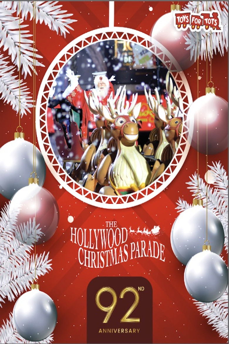 The 92nd Annual Hollywood Christmas Parade poster background