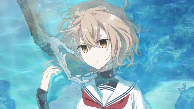 Hinako staring at the ocean