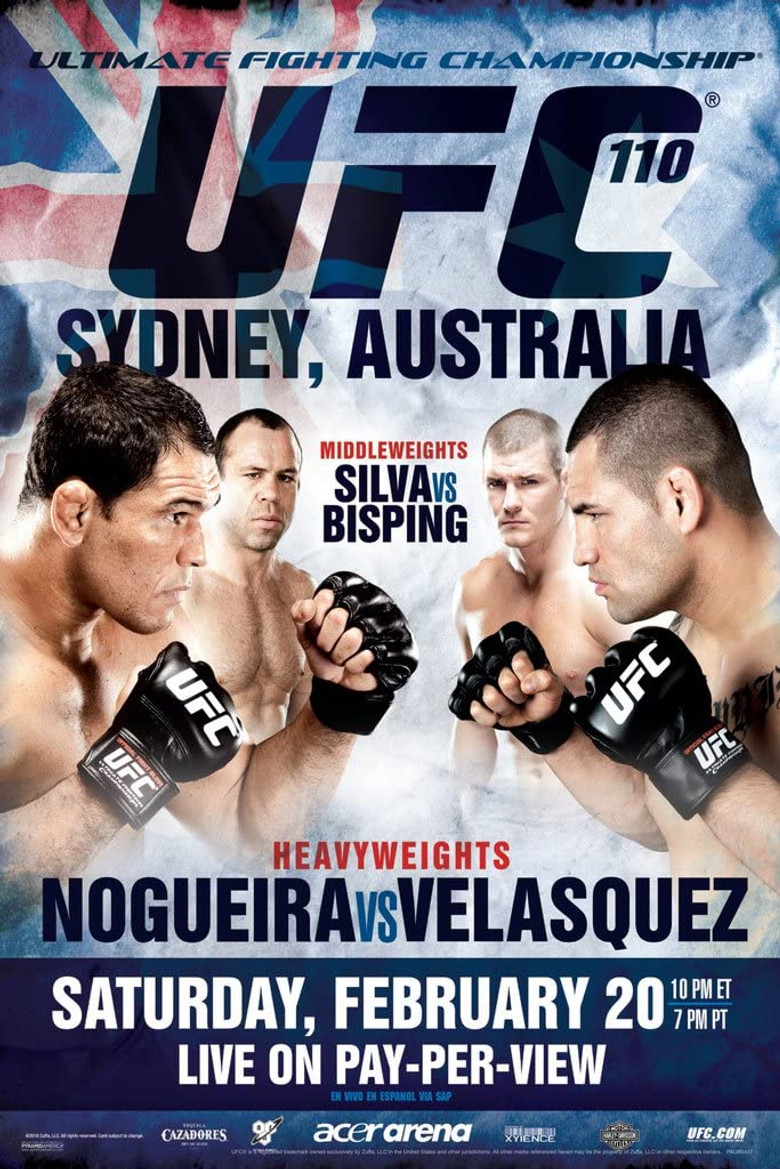 UFC 110: Nogueira vs. Velasquez poster background