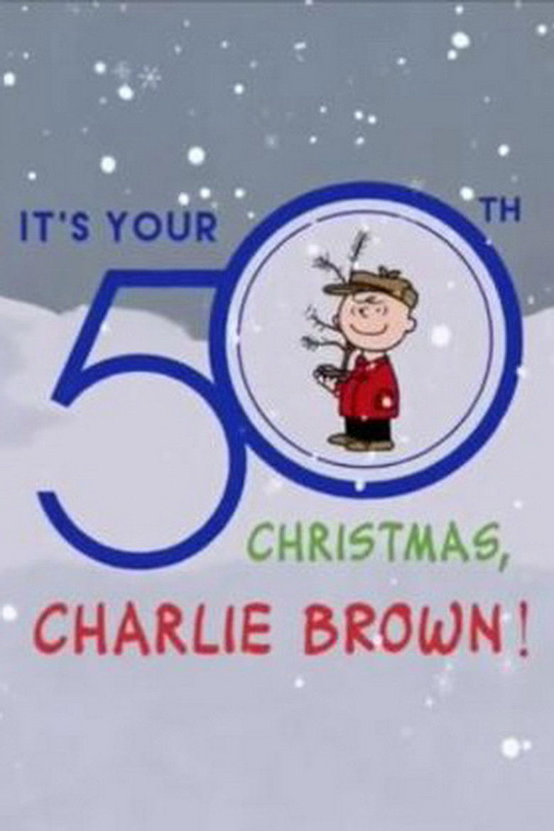 It's Your 50th Christmas Charlie Brown poster background