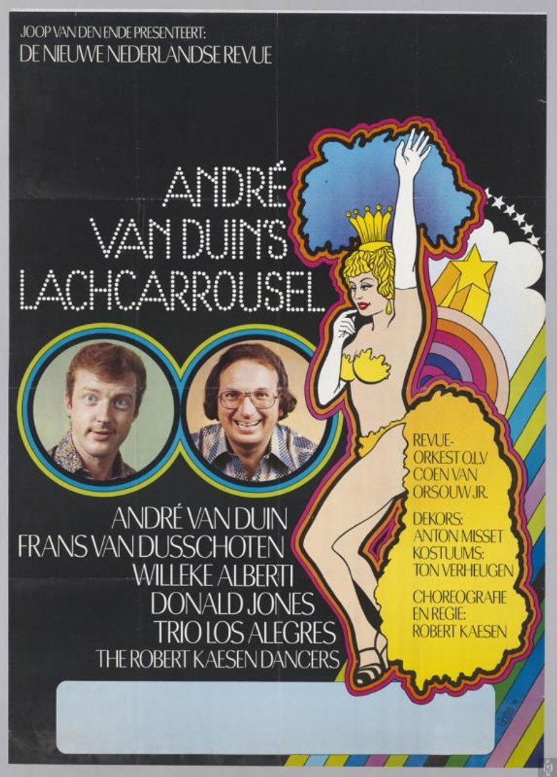 André van Duin’s Lachcarrousel poster background