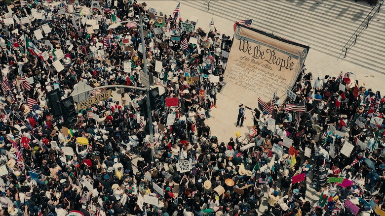 A colonial-era map unfurls, ink stains visible, as Martin Sheen's voice narrates George Washington's letters.