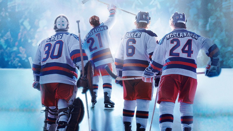 A dimly lit locker room, the team huddled in silence, their faces a mix of exhaustion and determination