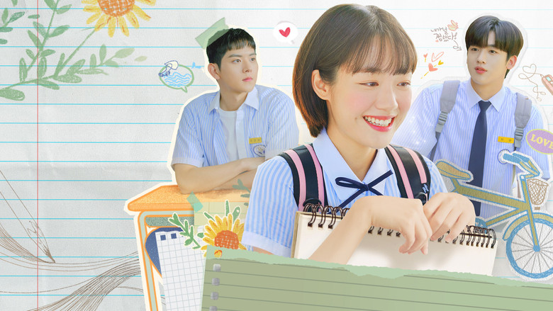 A classroom scene, bathed in soft afternoon light, where Shin Sol-i watches Cha Heon from across the room, her expression a mix of longing and resignation.