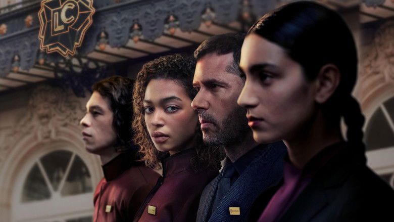 The opulent yet cold lobby of the Parisian hotel