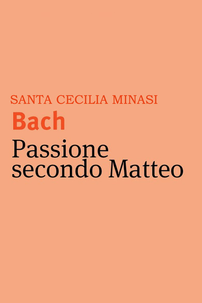 Minasi/ Bach - Passione secondo Matteo poster background