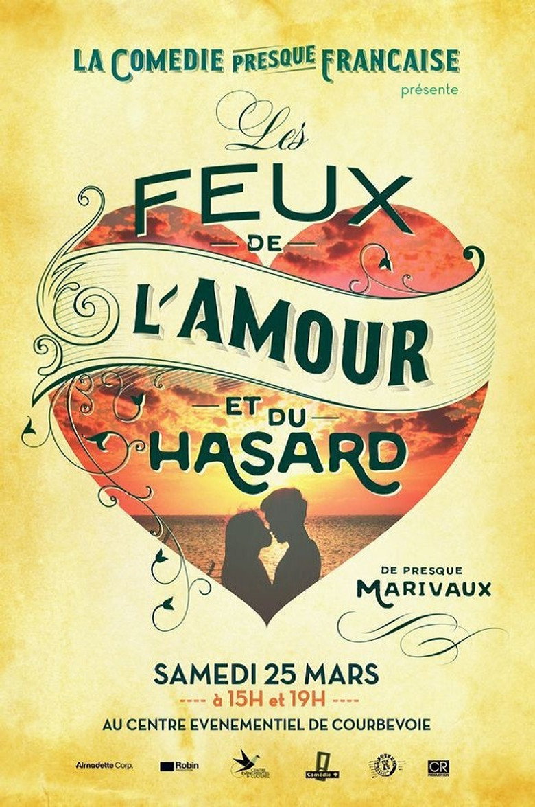 La Comédie presque française : Les Feux de l'amour et du hasard poster background