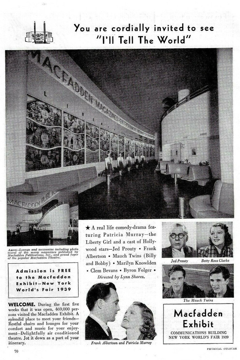 I'll Tell the World poster background