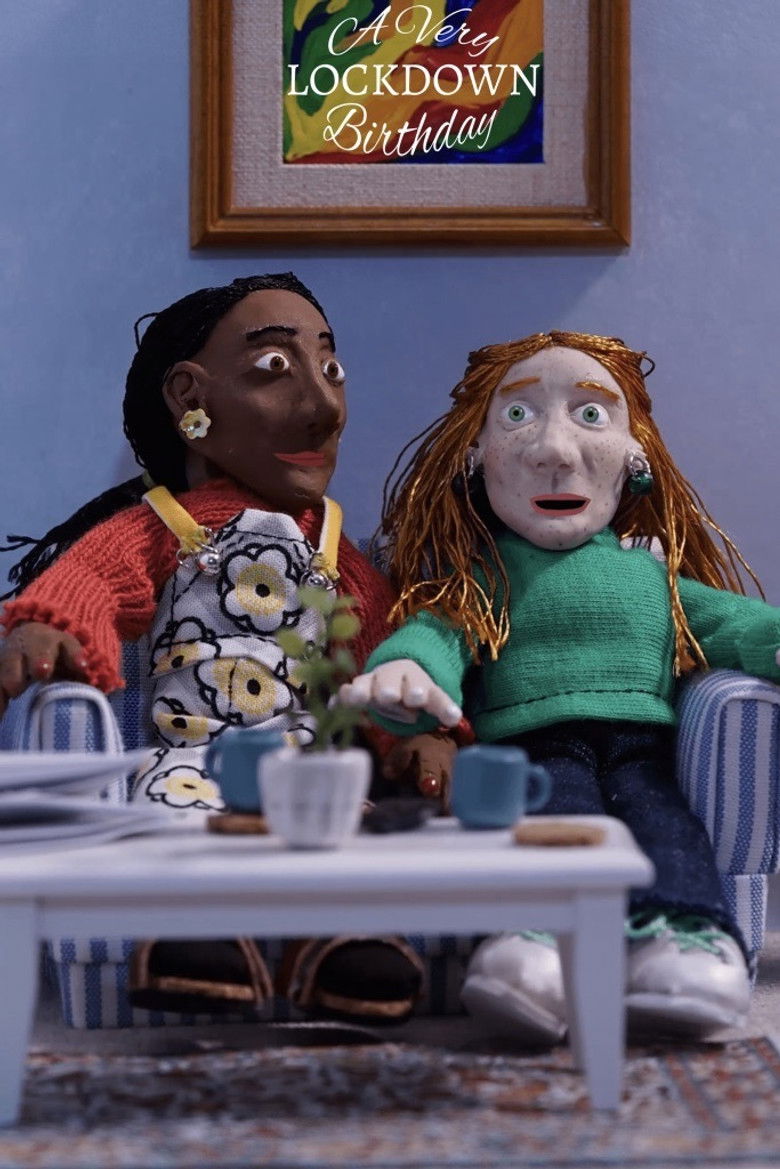 A Very Lockdown Birthday poster background