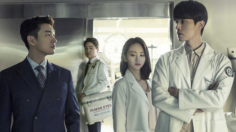 A tense confrontation in a dimly lit hospital hallway, where the weight of unspoken power struggles lingers in the air.