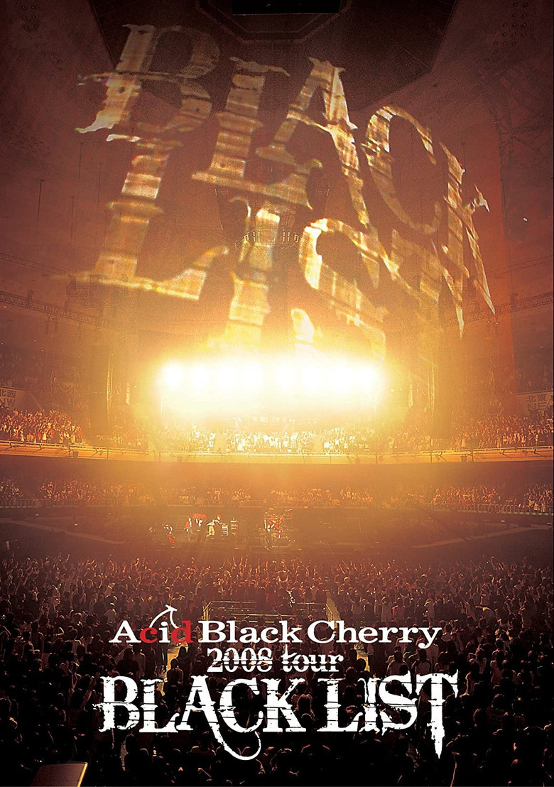 Acid Black Cherry 2008 Tour Black List poster background