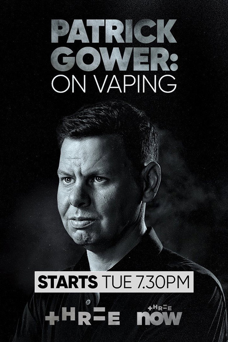 Patrick Gower: On Vaping poster background