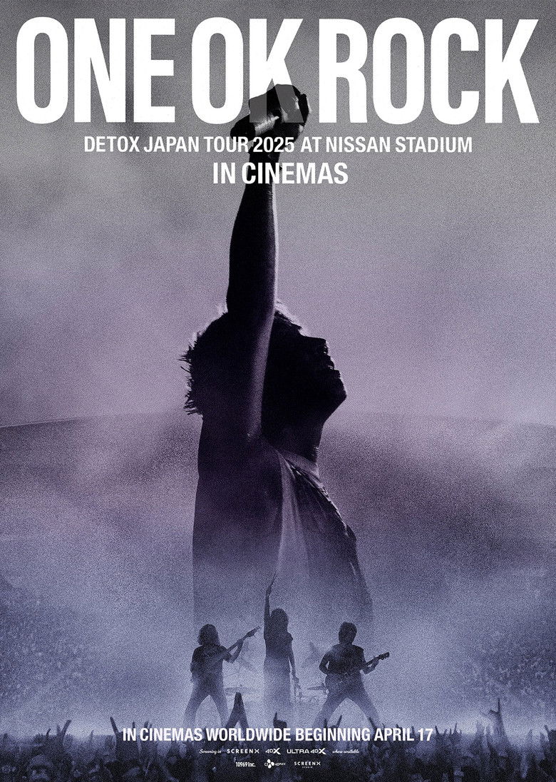 ONE OK ROCK DETOX JAPAN TOUR AT NISSAN STADIUM 2025 IN CINEMAS poster background