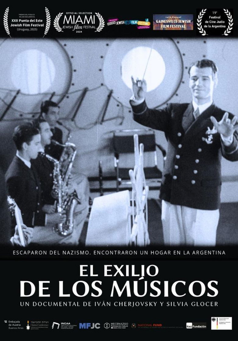 El exilio de los músicos poster background