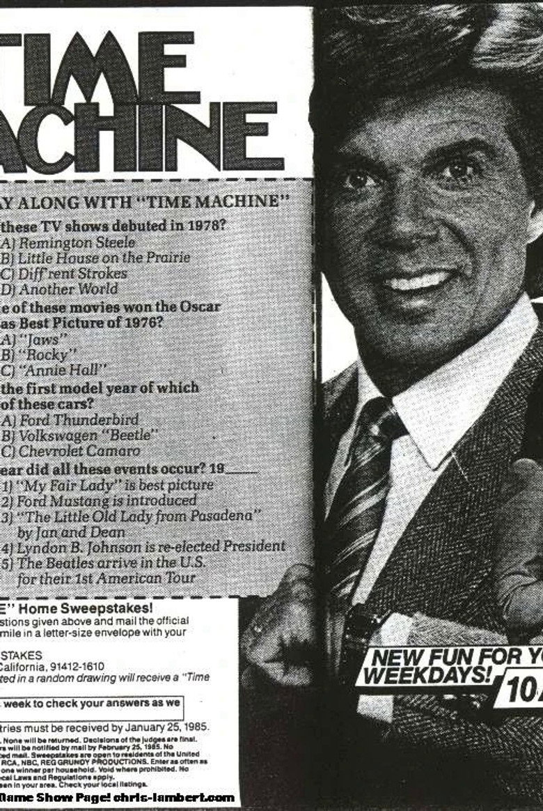 Time Machine poster background