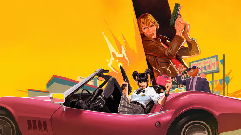 Yuki Yubari driving a pink car with a terrifying grin