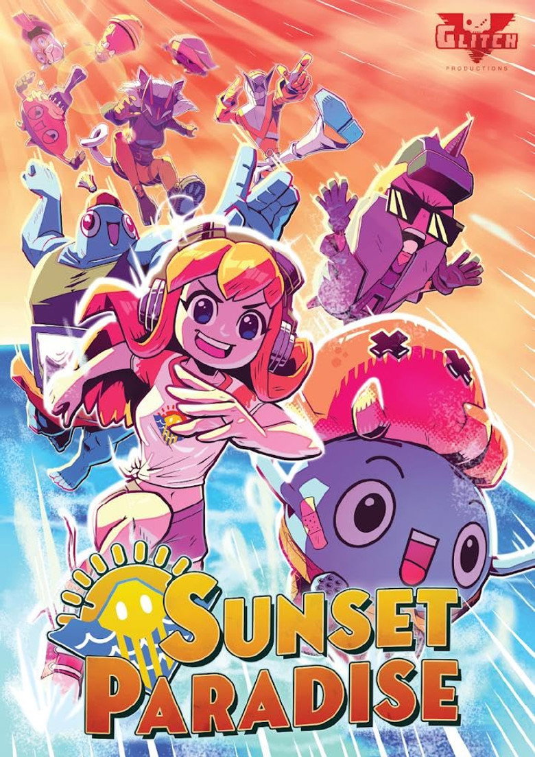 Sunset Paradise poster background