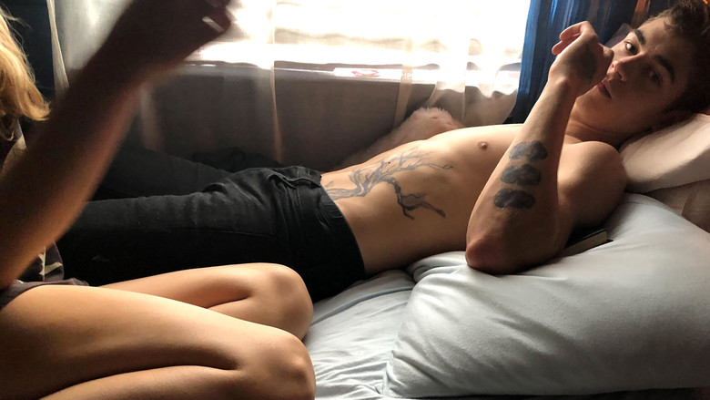 Tessa in the library