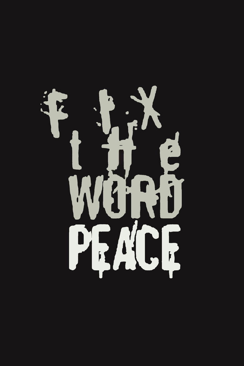 Fix the Word Peace poster background