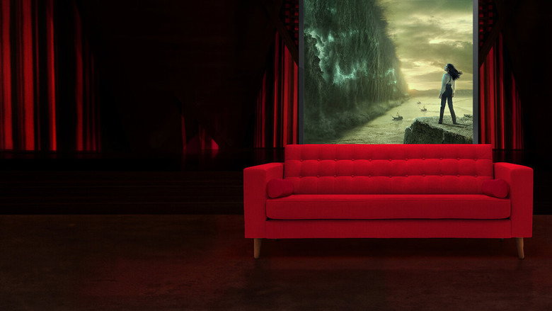 The Afterparty’s set design: a dimly lit studio with neon accents, evoking the show’s dual worlds of opulence and grit.