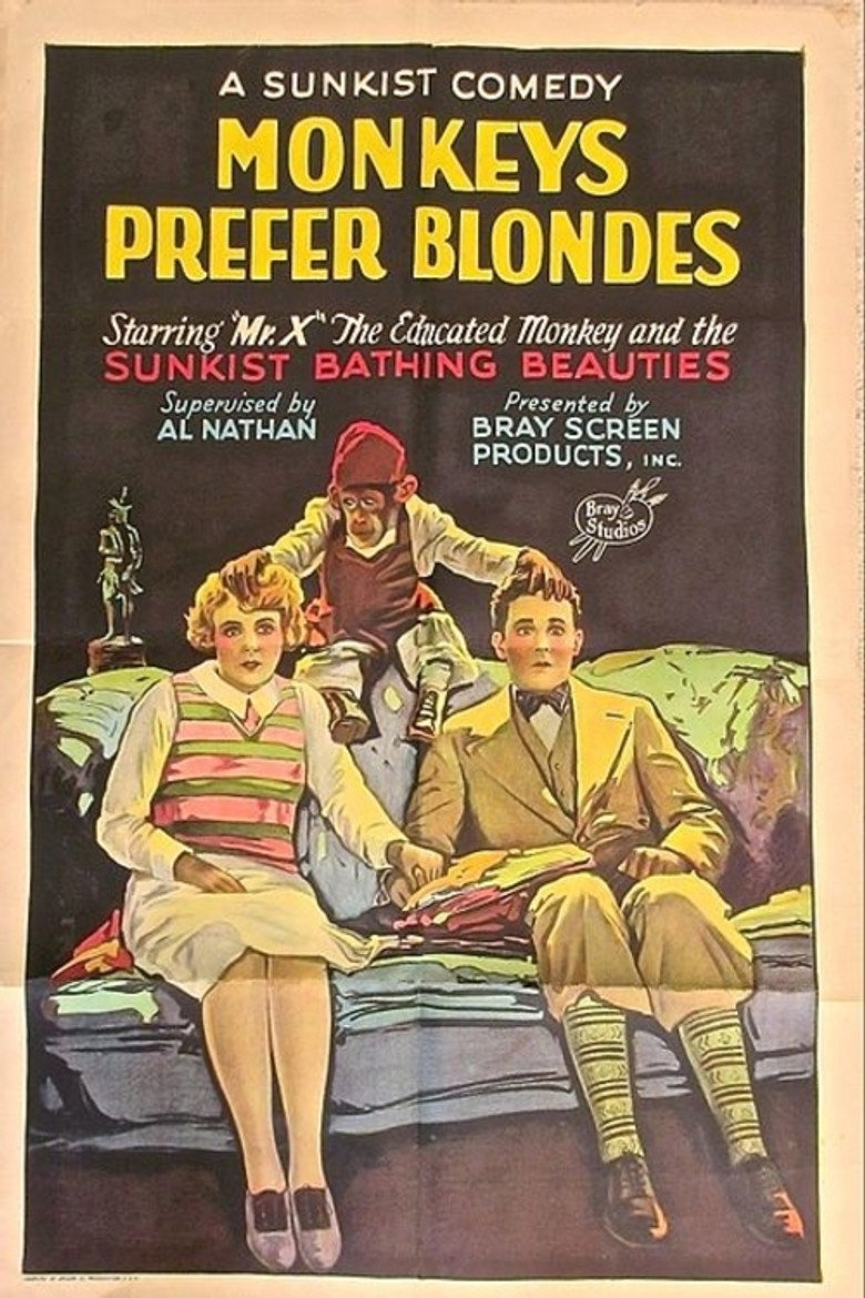 Monkeys Prefer Blondes poster background