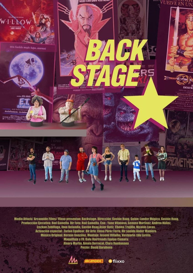 Backstage poster background