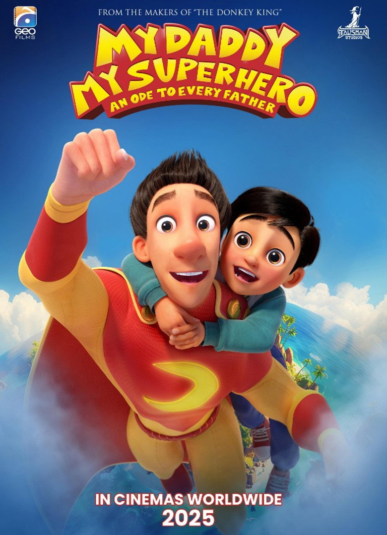 My Daddy, My Superhero poster background