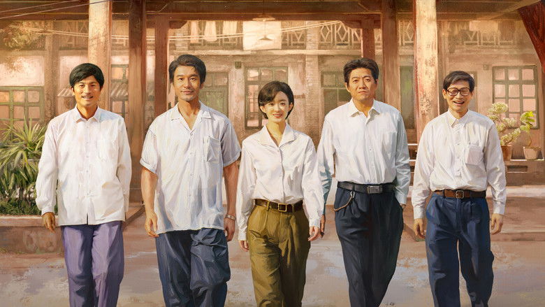 The sun setting over the newly built town