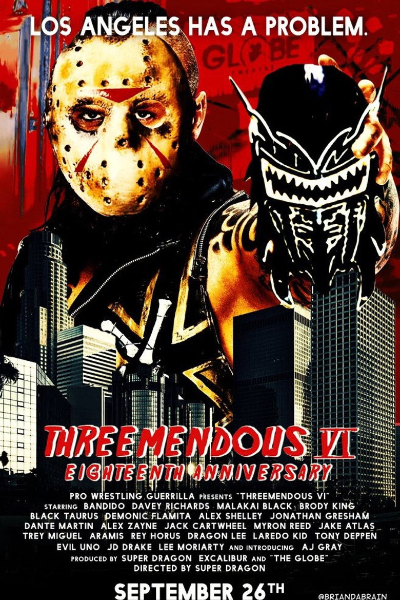 PWG: Threemendous VI poster background