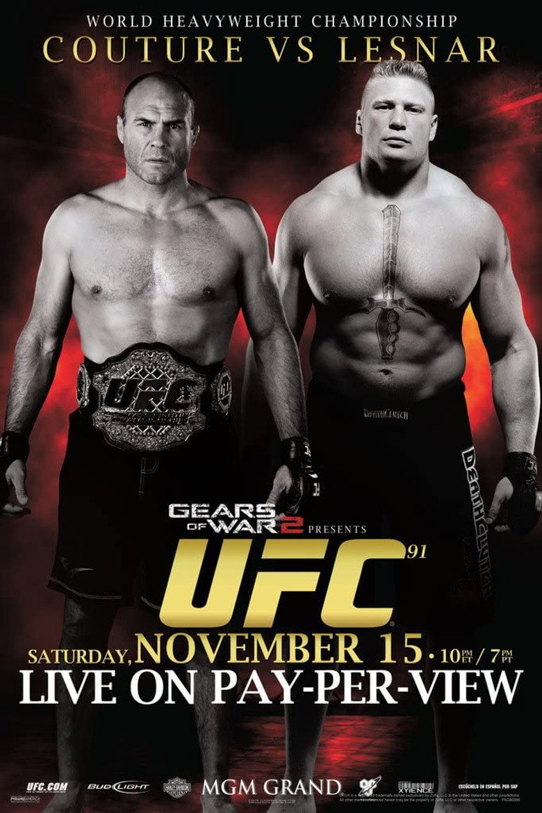 UFC 91: Couture vs. Lesnar poster background