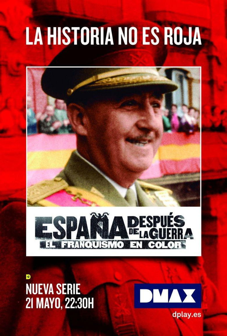 España después de la guerra: el franquismo en color poster background