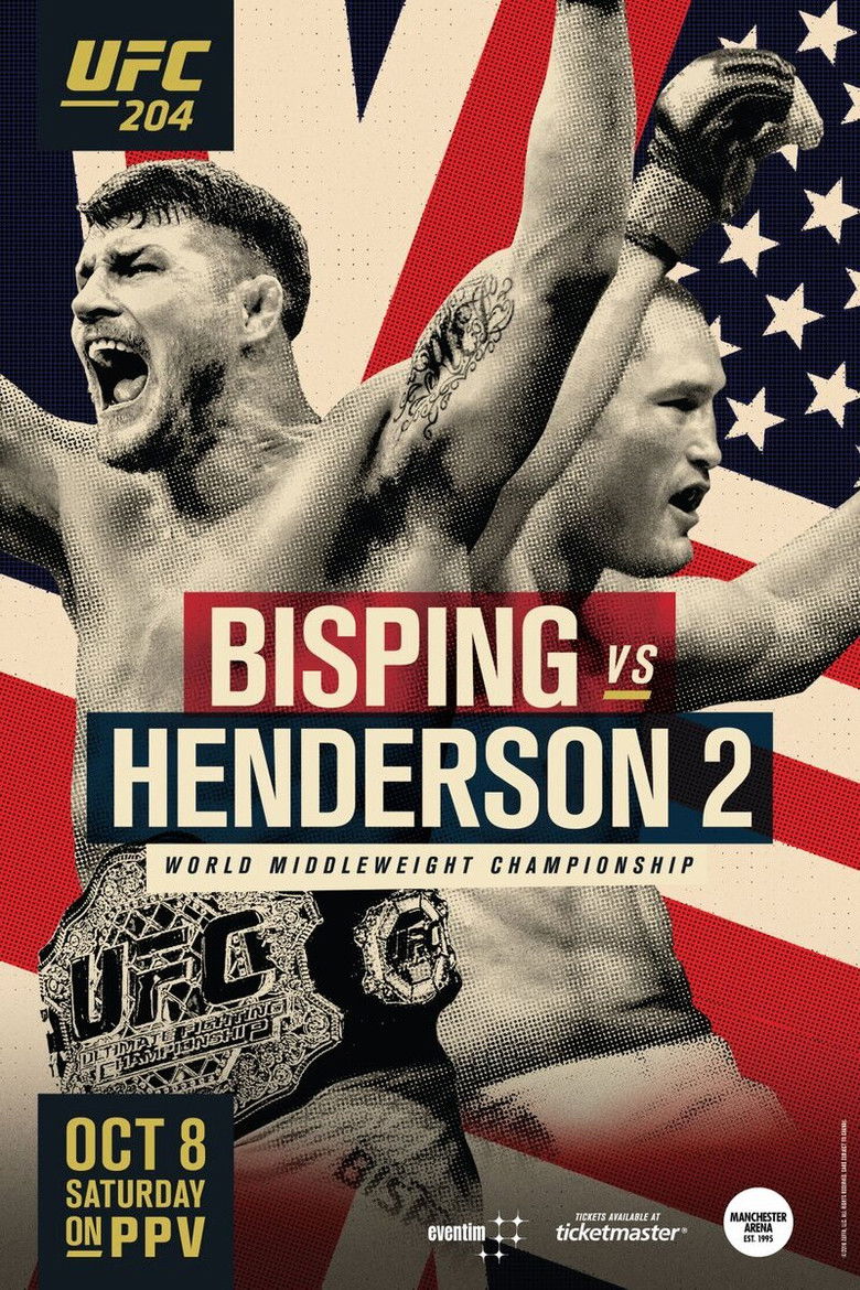 UFC 204: Bisping vs. Henderson 2 poster background