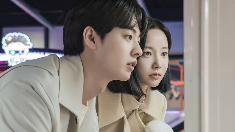 Bi-a walking through the sleek, lonely corridors of her tech company