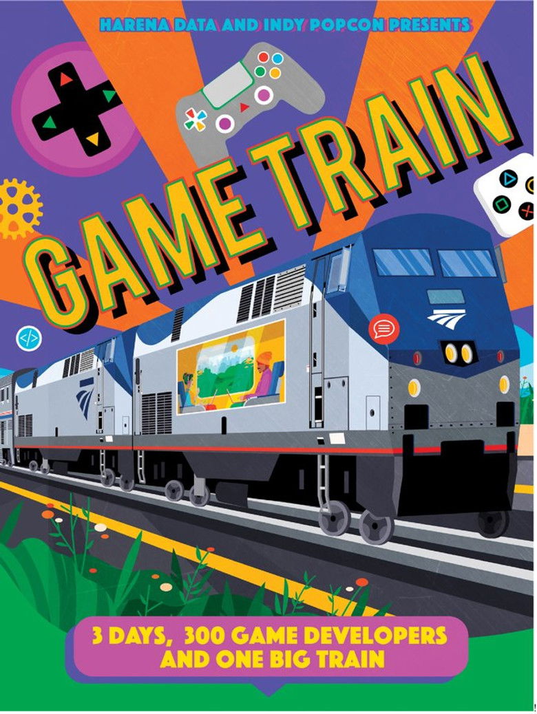 Game Train poster background